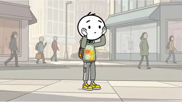 2D Stickman video made with TaleTok: What strange traits are humans evolving?